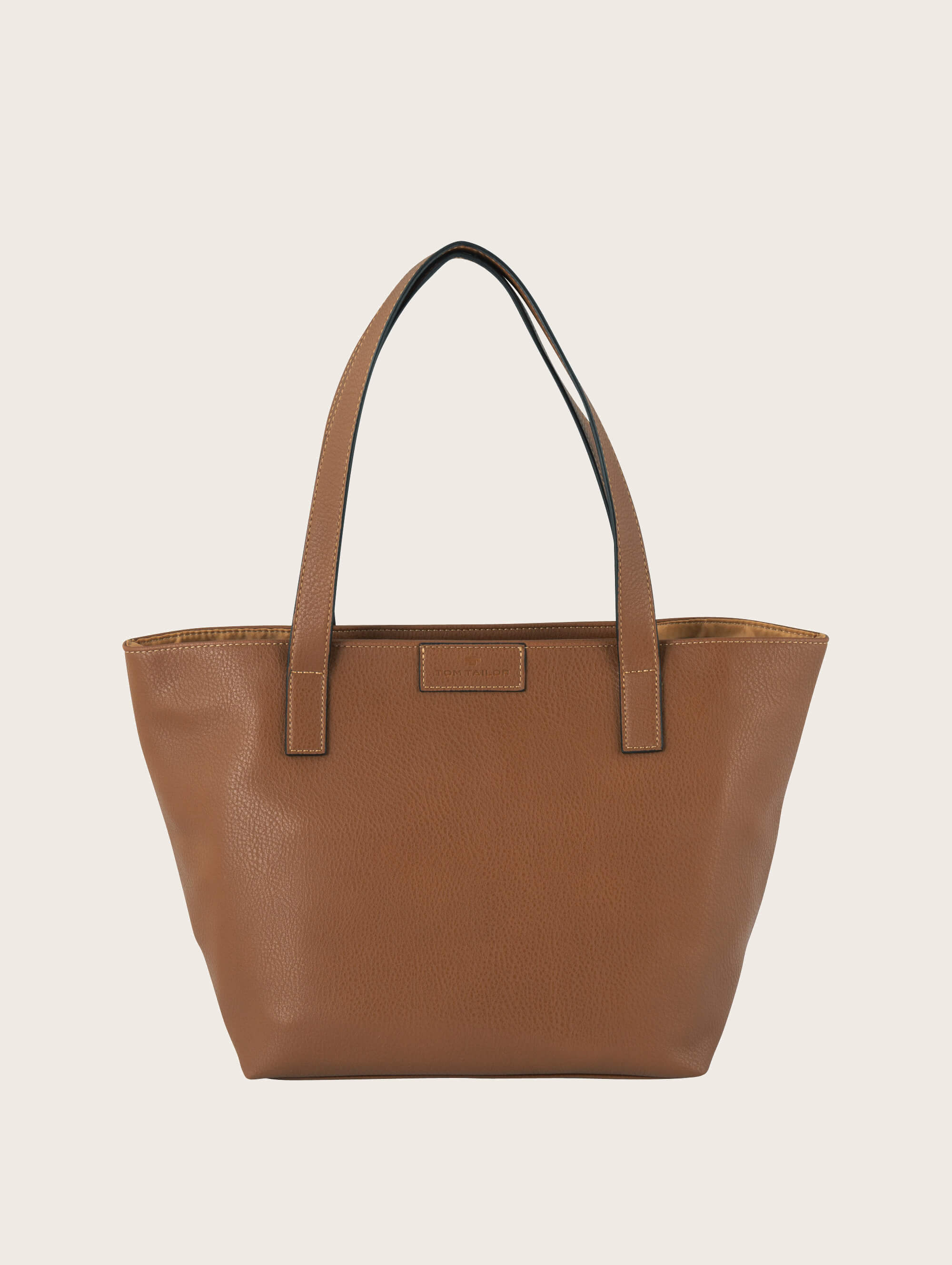  Miri nakupovalna torba z zadrgo - Rjava-24400-22 - COGNAC