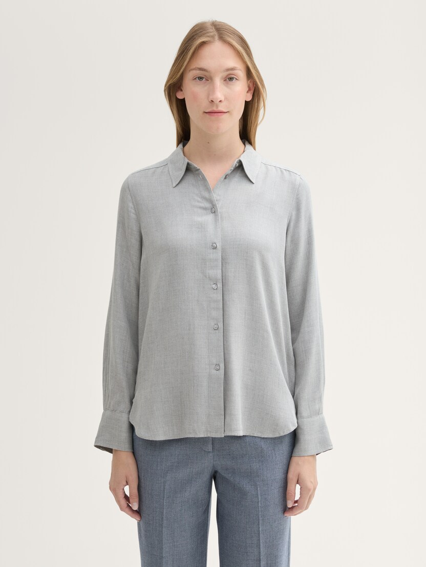 Bluza v meliranem izgledu - Siva-1043214-21373