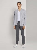 Čino pantalone sa teksturom - Siva_9841390