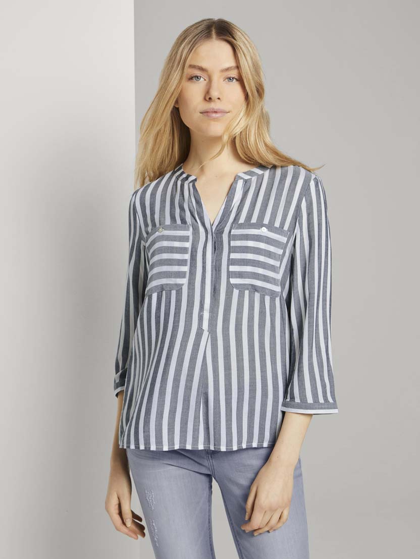 Črtasta bluza - Vzorec/večbarvna_1152528