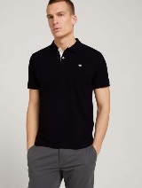 Polo majica sa malim izvezenim logom - Crna_3393499
