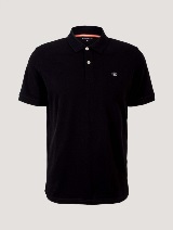 Polo majica sa malim izvezenim logom - Crna_3393499