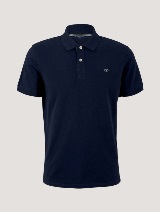 Polo majica sa malim izvezenim logom - Plava_9346723