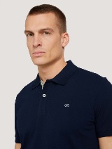 Polo majica sa malim izvezenim logom - Plava_9346723
