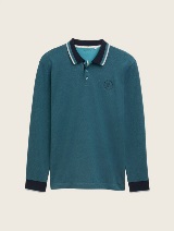 Polo majica s detaljima na ovratniku - Uzorak/višebojna_5490949