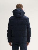Puffer jakna sa kapuljačom - Plava_7607999