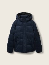 Puffer jakna sa kapuljačom - Plava_7607999