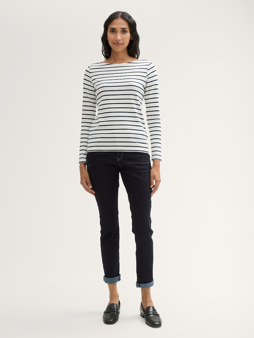  Sproščene tapered kavbojke - Modra-1038347-10138