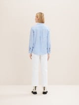 Strukturirana bluza - Plava_8849071