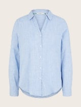 Strukturirana bluza - Plava_8849071